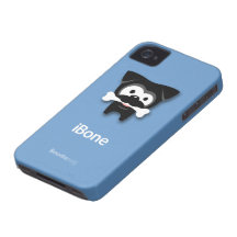 ¡Hueso negro del barro amasado! caso del iPhone 4  iPhone 4 Case-Mate Fundas