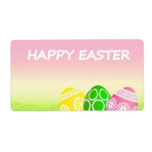 Huevos de Pascua felices Etiqueta De Envío