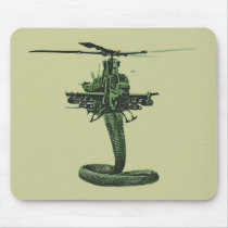 Huey Cobra Helicopter mousepads by SEVETHEAPEMAN Huey Cobra Helicopter mousepads