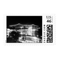 Huey P. Long Bridge (Black and White) Postage