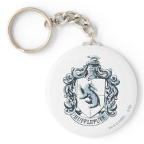 Hufflepuff Crest Blue Keychain