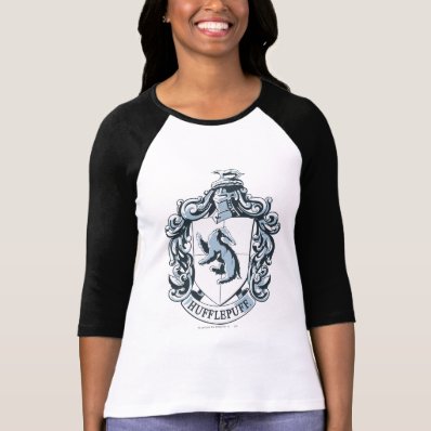 Hufflepuff Crest Blue T Shirt