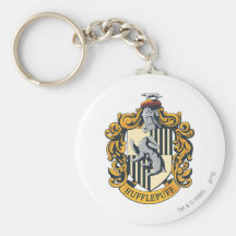 Hufflepuff Crest Key Chain
