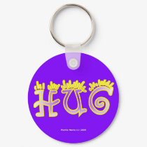 Hug (4b) Keychain by bluebeachsong Hug (4b) Keychain