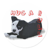 Hug-A-Bull Stickers