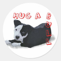 Hug-A-Bull Stickers