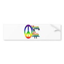hug a hippie bumper stickers by Groovynet hug a hippie bumper stickers