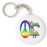 hug a hippie keychains