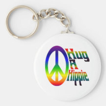 hug a hippie keychain