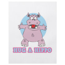 hug a hippo flyer design