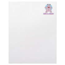 hug a hippo customized letterhead