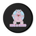 hug a hippo magnets