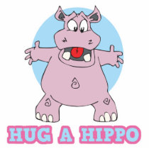 hug a hippo acrylic cut outs