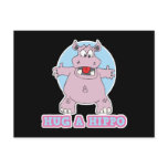 hug a hippo postcards