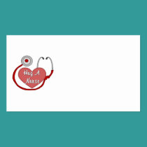 Hug A Nurse business cards