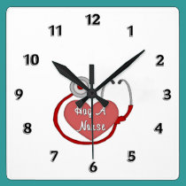 Hug A Nurse wall clocks