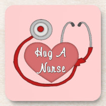 Hug A Nurse cork coasters
