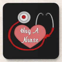 Hug A Nurse cork coasters
