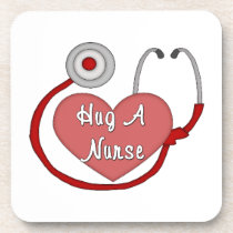 Hug A Nurse cork coasters