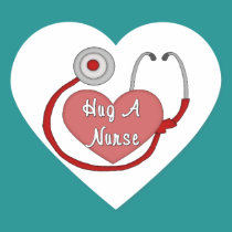 Hug A Nurse stickers