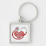 Hug A Nurse Key Chain