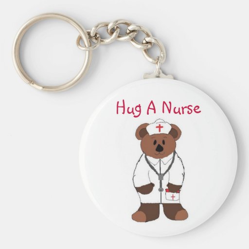 Hug A Nurse Keychain