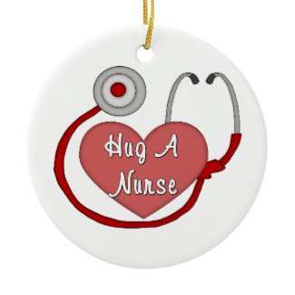 Hug A Nurse ornament