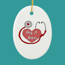 Hug A Nurse ornaments