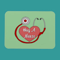 Hug A Nurse magnets