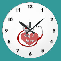 Hug A Nurse wall clocks