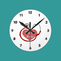 Hug A Nurse wall clocks