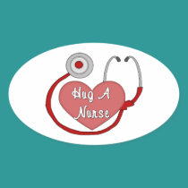 Hug A Nurse stickers