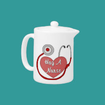 Hug A Nurse teapots