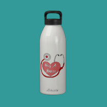 Hug A Nurse water bottles