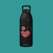 Hug A Nurse water bottles