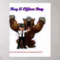 Hug A Officer Day Poster