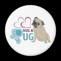 HUG A PUG MAGNET magnets