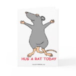 Hug A Rat Today - Greeting Card Hug A Rat Today - Greeting Card