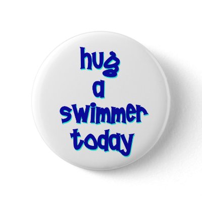 Hug A Swimmer Today button