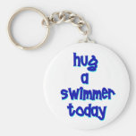 Hug A Swimmer Today Key Chain