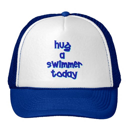 Hug A Swimmer Today Mesh Hats
