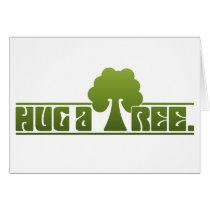 Hug a Tree Greeting Cards