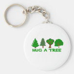Hug a Tree Key Chain
