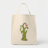 Hug a Tree, Love the Earth Grocery Tote Bag