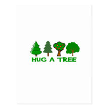 Hug a Tree Post Card