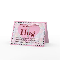 Hug Coupon Card