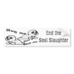 Hug, Don't Club Bumper Sticker