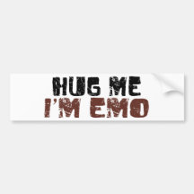 Hug Me I'M Emo Bumper Stickers