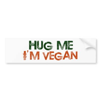 Hug Me I'M Vegan Bumper Sticker