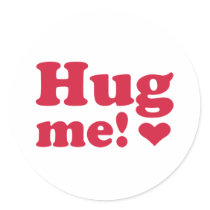Hug me stickers